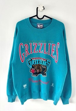 Vintage Lee Vancouver grizzlies blue sweatshirt medium 