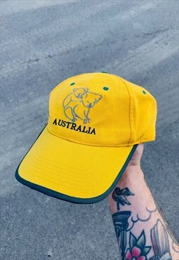 Vintage 90s Australia Embroidered Hat Cap