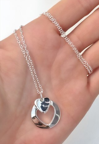 SILVER HEART NECKLACE