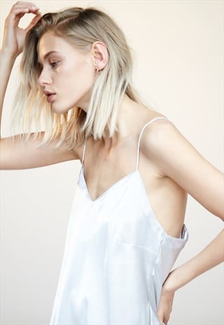 THE SEPT SATIN CAMISOLE SILVER