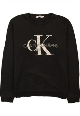 Vintage 90's Calvin Klein Sweatshirt Spellout Crew Neck