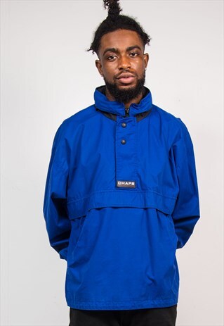 90'S VINTAGE CHAPS RALPH LAUREN BLUE QUARTER FASTEN JACKET