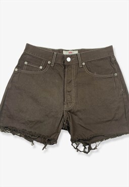 Vintage levi's 451 chino shorts overdyed brown w28 BV14552