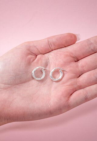 STERLING SILVER HOOPS