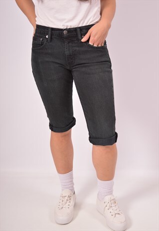 VINTAGE LEVI'S DENIM SHORTS BLACK