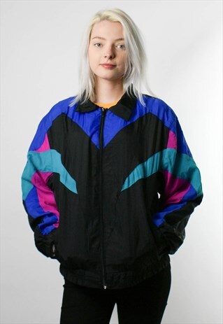 VINTAGE BOMBER JACKET SHELL JACKET WINDBREAKER