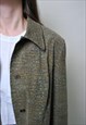 VINTAGE BUTTON UP LIGHT JACKET, Y2K GREEN RELAXED SHIRT
