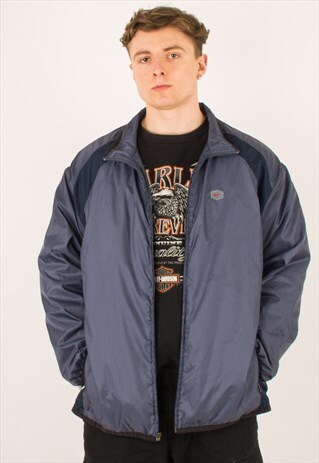 VINTAGE BLUE NIKE TUNED WINBREAKER JACKET XL