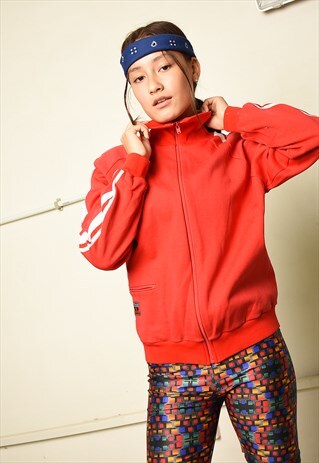 VINTAGE 70S RETRO SPORTS TRACKSUIT JACKET SWEATSHIRT