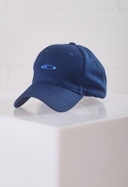 Vintage Baseball Cap in Blue Adjustable Summer Gym Hat