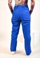 VINTAGE 90S TROUSERS IN BLUE