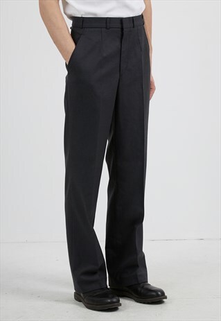 VINTAGE DARK GREY TROUSERS BOTTOMS