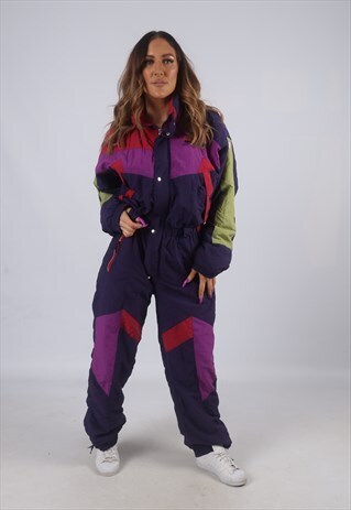 VINTAGE ETIREL FULL SKI SUIT SNOW SPORTS UK 16 XL (KDA)