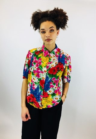 VINTAGE 50S FLORAL SHIRT