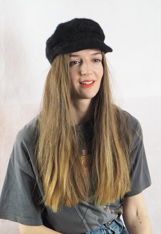 VINTAGE FLUFFY KANGOL BAKER BOY HAT