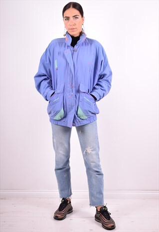 WOMENS VINTAGE JACKET XL PURPLE 90'S