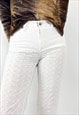 VINTAGE Y2K D&G WHITE CAPRI PANTS 