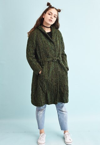 VINTAGE 60'S RETRO MOD JAZZY WOOL COAT