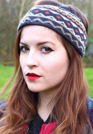 VINTAGE 90S SKI HEADBAND - FESTIVAL - SMALL