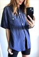 POLKA DOTTED SUMMER LOOSE FIT SHIRT LARGE