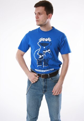 90S VINTAGE FRUIT OF THE LOOM FUNNY OLDSCHOOL T-SHIRT 13555