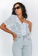 VINTAGE 90S PATTERNED FLORAL SUMMER SHIRT