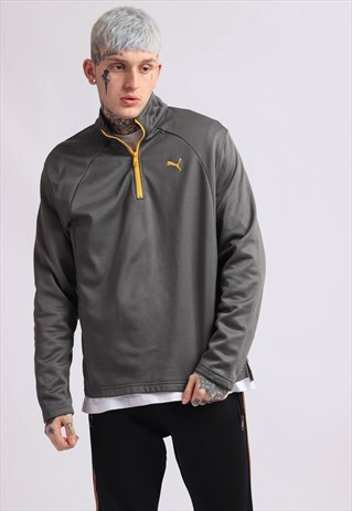 VINTAGE PUMA 1/4 ZIP TRACK JACKET