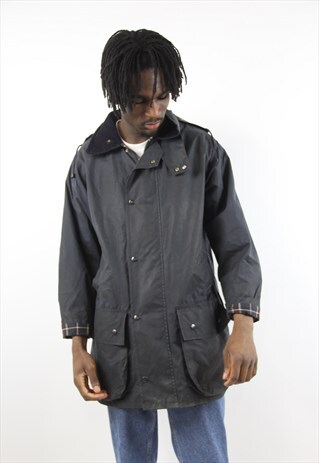 VINTAGE NAVY WAX JACKET