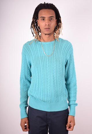 POLO RALPH LAUREN MENS VINTAGE JUMPER SWEATER MEDIUM 90S