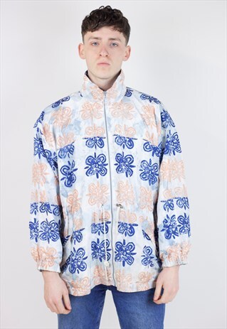 VINTAGE 90'S FUNKY PATTERNED SHELL JACKET