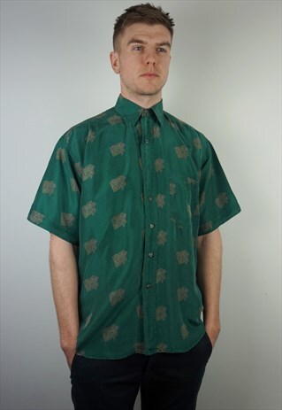PURE SILK PATTERNED SHIRT