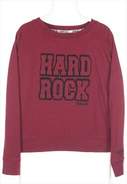 Vintage 90's Hard Rock Cafe Sweatshirt Embroidered Crewneck 