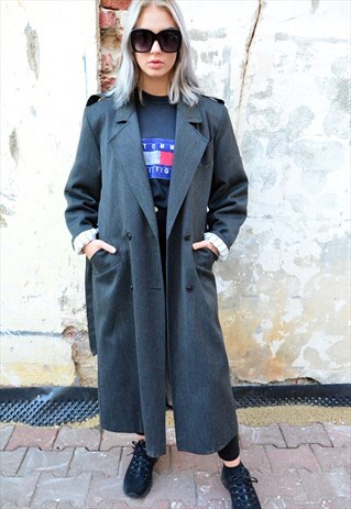VINTAGE 90S GREY COAT