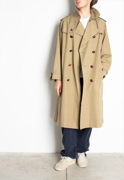 Men's Liverani Double Breasted Checked Lined Trench