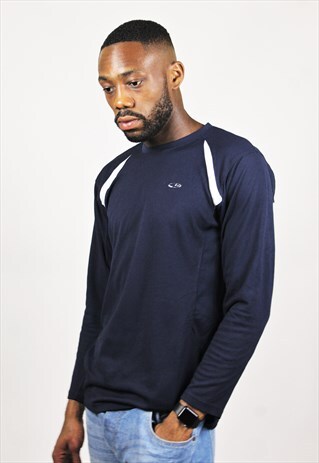 RETRO / 90'S / CHAMPION / SLIM FIT BLUE T-SHIRT