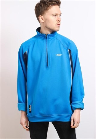 VINTAGE UMBRO HALF ZIP SWEATSHIRT