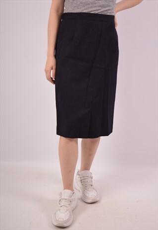 VINTAGE BURBERRY SKIRT NAVY BLUE