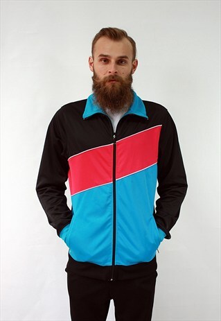 VINTAGE 90'S CLASSIC PANELLED TRACKSUIT WITH POCKETS