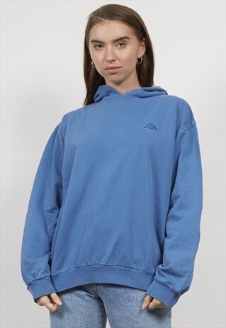 VINTAGE 90'S KAPPA SOFT BLUE HOODIE