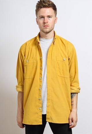 VINTAGE CORDUROY SHIRT YELLOW