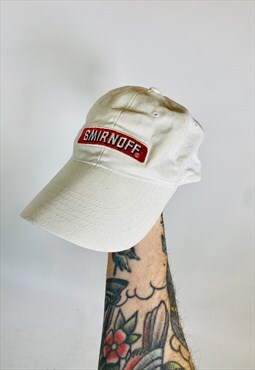 Vintage 90s Smirnoff Embroidered Baseball Hat Cap