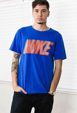VINTAGE NIKE T-SHIRT LOGO 90S M 6.8