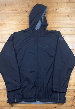 Vintage Nike reversible black fleece jacket XL 