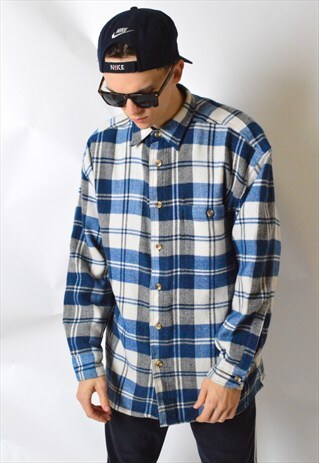 VINTAGE 90S CHECK LONG SLEEVE SHIRT