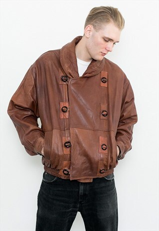 BROWN LEATHER JACKET