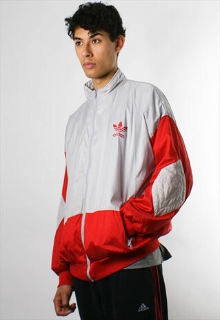 VINTAGE ADIDAS SHELL JACKET, BOMBER JACKET, XXL