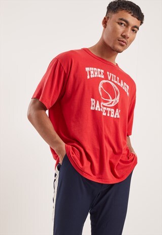 VINTAGE BASKETBALL GRAPHIC T-SHIRT