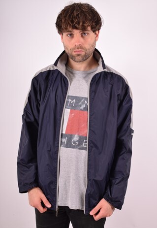 REEBOK MENS VINTAGE TRACKSUIT TOP JACKET MEDIUM NAVY 90S