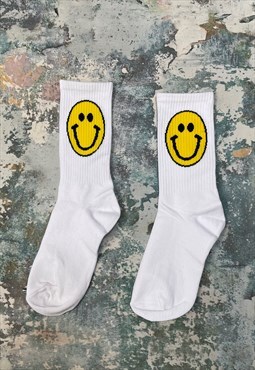 Smiley Face Ankle Socks