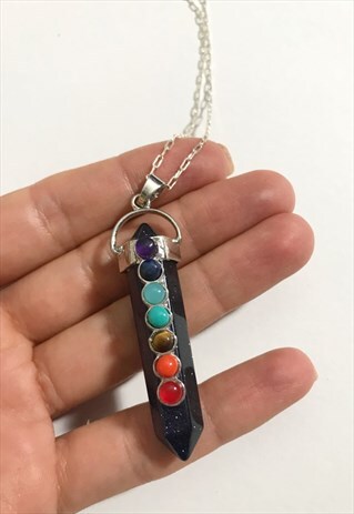 RAINBOW CRYSTAL SHARD NECKLACE